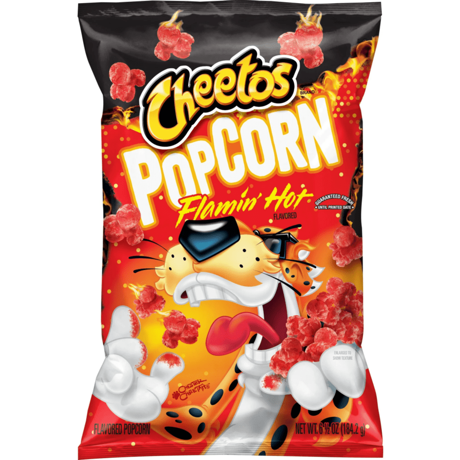 cheetos flamin' hot popcorn