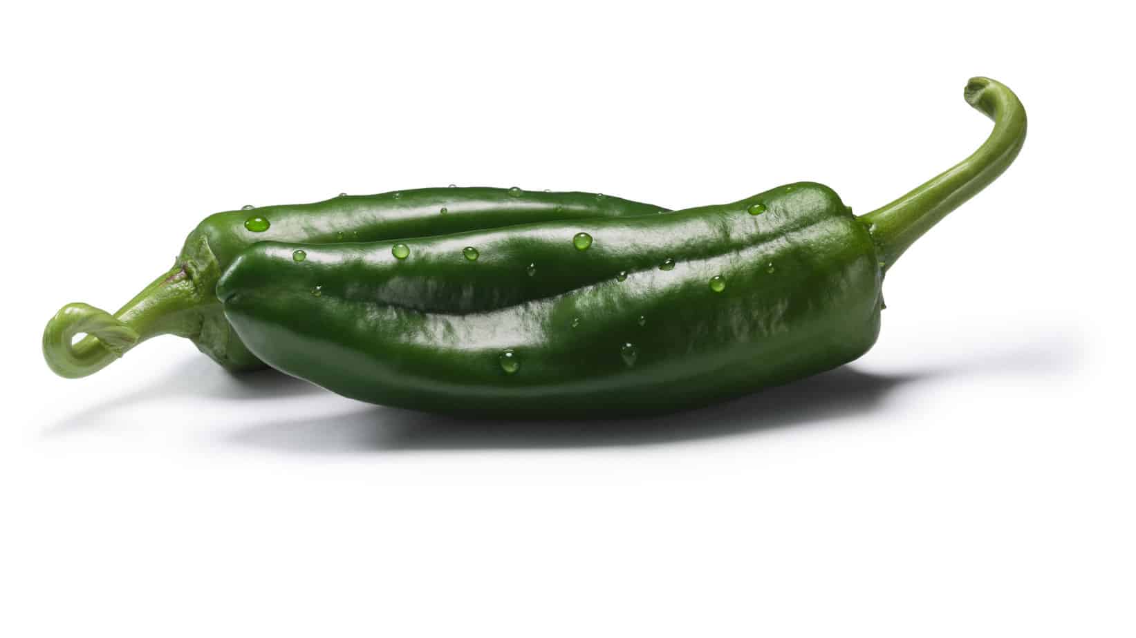 2 green anaheim peppers